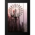 thumbnail image 2 of Kimberly, Allen 11x14 Black Modern Framed Museum Art Print Titled - Windmill Sunset, 2 of 5