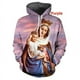 thumbnail image 3 of Sudadera con capucha con estampado 3D de la Santísima Virgen María y Jesús, fe, amor, esperanza, para hombres y mujeres, sudadera de manga larga, ropa para hombre, 3 of 5