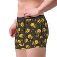 thumbnail image 4 of Balery Cute Cartoon Bees Men's Boxer Briefs, Soft and Breathable Cotton Underwear with nylon Waistband-Small, 4 of 9