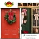 thumbnail image 5 of Lazo de Navidad, artesanías de arpillera rústica, lazo de corona para decoración de cocina, deshierbe, vacaciones, 5 of 5