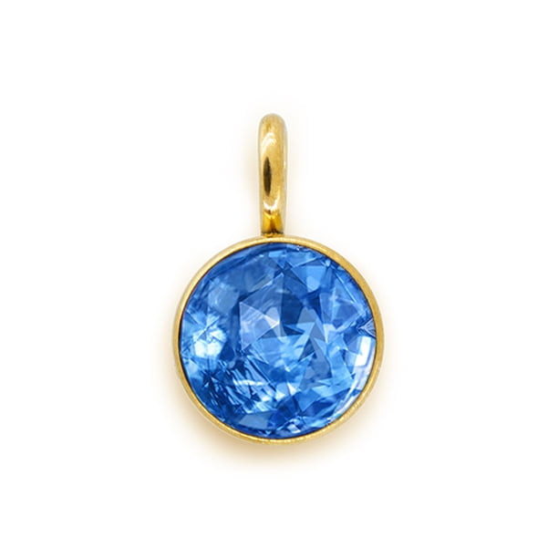 Piedra de nacimiento, diamantes de imitación, cuentas redondas doradas de cristal, fabricación de joyas DIY, decoraciones de gota, cadena, Ropa, zapatos y accesorios Miscelánea cielo azul Minnieouse AP010355-05B