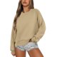 thumbnail image 1 of Gibobby Casual Sudadera para Mujer Sudaderas francesas para mujeres(Beige,G), 1 of 4