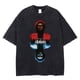 thumbnail image 1 of Camisetas Vintage lavadas para hombre, camisa informal de 100% algodón, con gráfico Retro, Hip Hop, Unisex, negra, ropa de calle de gran tamaño, 1 of 4