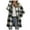 Gray, variant on Viikei Plus Size Womens Cardigans Clearance Winter Coats for Women Long Plaid Printing Buttons Plush Cardigan Jackets