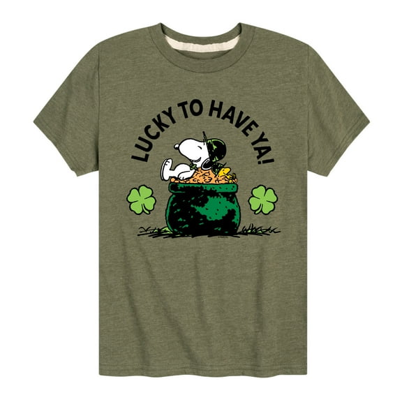 Lucky To Have Ya - Toddler And Youth Short Sleeve Graphic T-Shirt