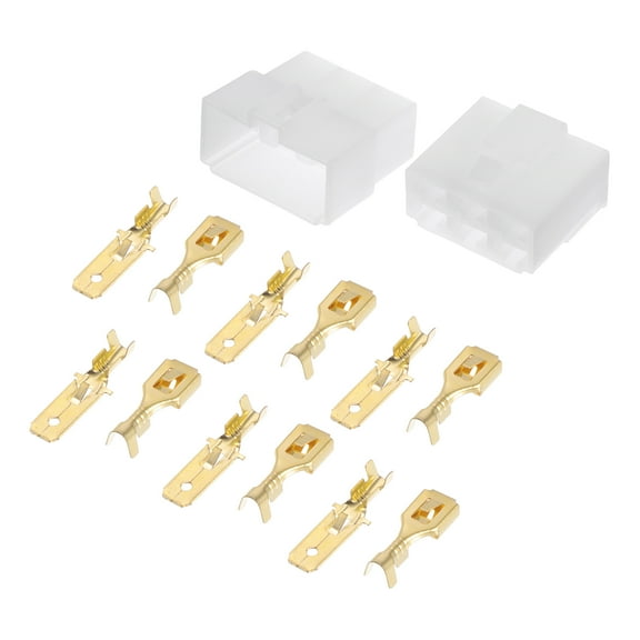 Unique Bargains 6 Pin Car Electrical Wire Connector Plug Kits Male Female Cable Terminal Housing for Car Boat RV 1 Set