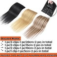 thumbnail image 4 of MY-LADY 8PCS/set 100% Remy Human Hair Clip in Hair Extensions Long Soft for Women Straight Natural Human Real Hairpiece 16inch #27 Dark Blonde, 4 of 8