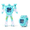 Foviza Robot Watch Toys 2 In 1 Robot Watch Deformation Robots Toys for Boys Girls Electronic Learning Gifts New