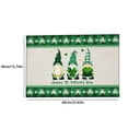 thumbnail image 3 of Harpi Area Rugs Clearance, St. Patrick's Day Doormat Shamrocks Door Mat Non Slip Rubber Backing Outdoor Indoor Entryway Floor Mat Home Decor, Mothers Day Gifts for Mom, 3 of 6