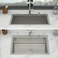 thumbnail image 4 of Stainless Steel Kitchen Sink 30" Drop-in Kitchen Sink with Pull-out Faucet and Soap Dispenser - 30 x 22 x 10 inch Single Bowl 16 Gauge Stainless Steel Topmount Kitchen Sink Basin,Undermount Kitchen S, 4 of 19