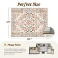 thumbnail image 3 of SIXHOME 8'x10' Vintage Floral Area Rug, Washable Soft Non-Slip Rose Garden Carpet, Traditional Romantic Rug for Living Room Bedroom Dining Room, Beige Pink Multi, 3 of 5
