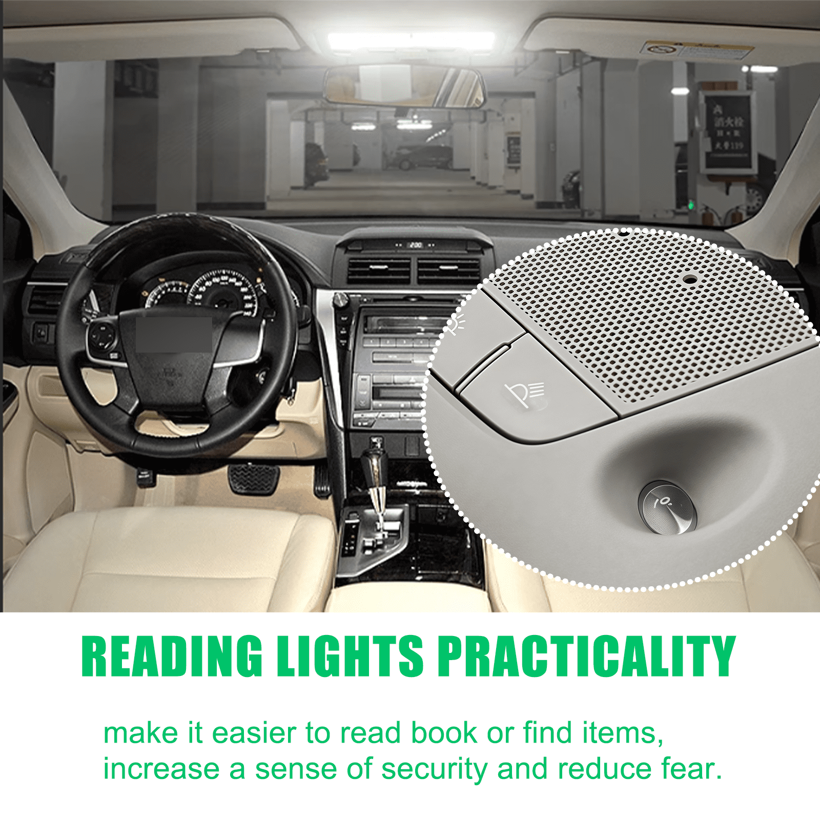 Overhead Console Compatible With Nissan Altima Teana 2013-2018,Fit For Nissan Sentra 2013-2015, Interior Ceiling Dome Reading Light Map Lights Lamp Replaces 26430-C990D-grey