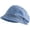 Blue, variant on Denim Beret Hat Newsboy Cap Retro Bucket Hat with Adjustable Strap for Women
