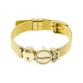 thumbnail image 3 of Pulseras para mujer, regalos para mujer, pulsera redonda conmemorativa de acero inoxidable, pulsera con letras, regalo para hija, pulsera de acero inoxidable, 3 of 3