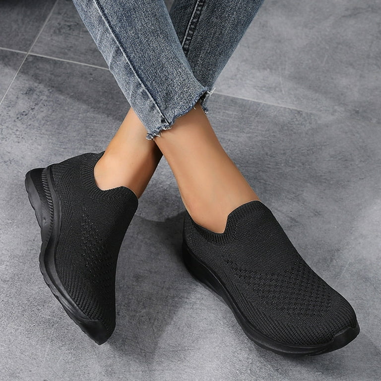 Leey-world Wide Toe Box Shoes Women Slip on Sneakers Women Women's Fashion Sneaker-Wide Width Available Womens Tennis Shoes(Black,6.5) Leey-world Wide Toe Box Shoes Women Slip on Sneakers Women Women's Fashion Sneaker-Wide Width Available Womens Tennis Shoes(Black,6.5)