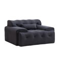 thumbnail image 2 of Mid Century Modern 1 Seater Sofa, Pure Foam Spring Comfy Sofa Couch For Living Room, No Assembly Required, Lounge Couches For Home Office, Reading Nook, 2 of 9