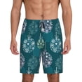 thumbnail image 3 of Lsque whiter Snowflake balloons Mens Sleep Pajama Shorts,Short Pajama Pants, Cotton Ultra-Soft Knit-XX-Large, 3 of 9