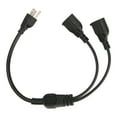 thumbnail image 2 of Extension Y Splitter Power Cable, Durable Safe Effective Outlet Saving Plug And Play Male To Female 3 Prong 1 To 2 Outlet Power Cable  For Monitor For Outdoor, 2 of 8