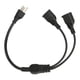 thumbnail image 2 of Cable De Alimentación Divisor En Y De Extensión, Enchufe De EE.UU. UU. 100-240 V Plug And Play Cable De Alimentación De 3 Clavijas De 1 A 2 Salidas Macho A Hembra Para Computadora, 2 of 7