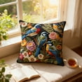 thumbnail image 5 of SLYNSHome Spring Throw Pillow Caes 18x18 inch,Village Birds Flower Plant Pillows Covers Farmhouse Seasonal Decorative Cushion Covers for Home Sofa Bed Couch, 5 of 7