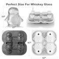 thumbnail image 3 of 3D Cat Ice Cube Mold Fun Shapes, Cat Lover Gifts for Women & Cat Mom, Cute Large Craft Ice Mold, Big Cat Ice Cube Trays for Whiskey Cocktails Bourbon, 3 of 5