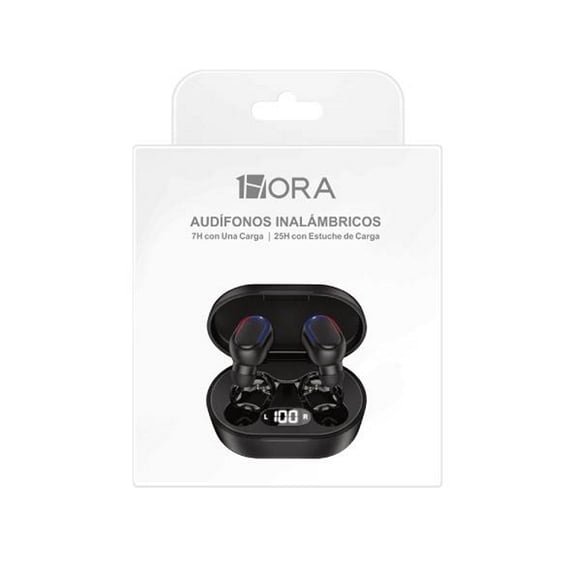 audífonos inalámbricos in ear con pantalla led aut114 1hora