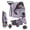 Gray, variant on edx 3 Wheels Pet Stroller, Dog and Cat Strollers, With Storage Basket and Cup Holder, Lightweight Travel Carrier, Breathable Mesh, Waterproof and Foldable for Small Pets Outdoor Walk, Black