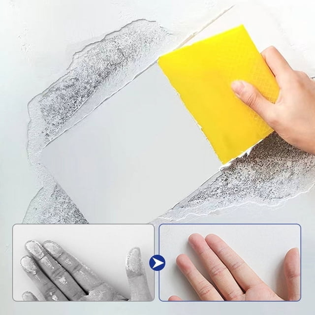 Kit de réparation Herunwer Patch, pâte de réparation murale avec raclette, réparation facile des trous et fissures, séchage rapide, peut être peint, forte adhérence, réparation durable