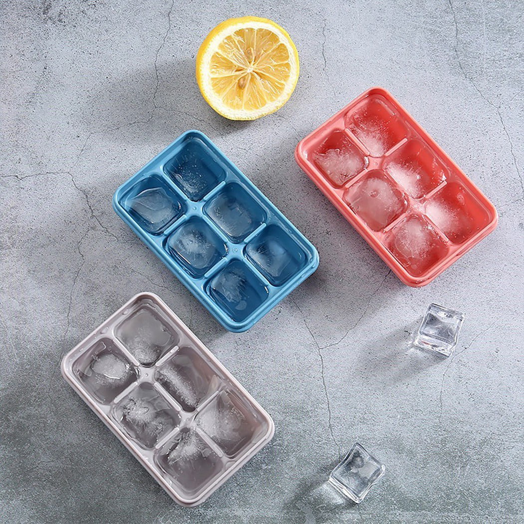 Kitchen & Table by H-E-B 6 Cavity Silicone Ice Cube Tray with Lid