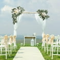 thumbnail image 1 of 2Pcs Artificial Wreath Crafts Wall Hanging Scene Layout Photo Props Green Leaves Wedding Arch Flower for Window Holiday Decorated, 1 of 10