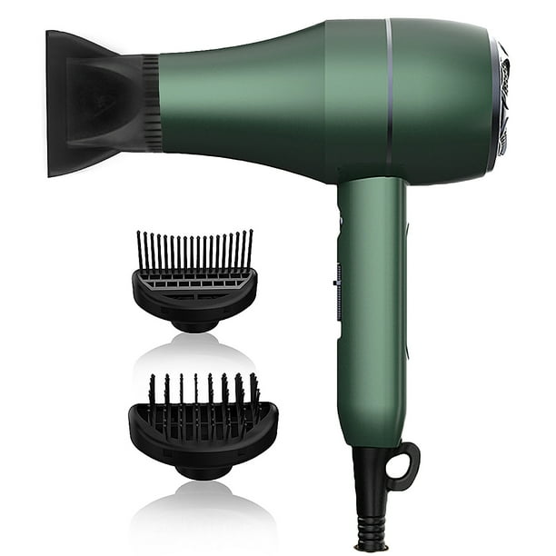 Ficcug Ionic Hair Dryer,Professional Blow Dryer Lghtweight, Negative Ion Technolog,3 Speed Hot/Cold Wind for Home Salon Travel,Green Ficcug Ionic Hair Dryer,Professional Blow Dryer Lghtweight, Negative Ion Technolog,3 Speed Hot/Cold Wind for Home Salon Travel,Green