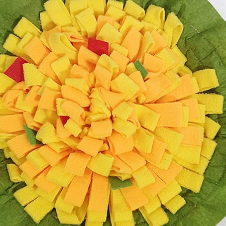 MAFNIO Dog Flower Shape Mat Feeding Interactive Puzzle ...