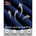 thumbnail image 3 of Mad Game Boys Active Shorts - 3 Pack Lightweight Performance Mesh Basketball Shorts (8-18), 3 of 10