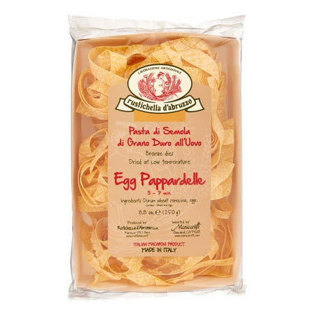- Rustichella d'Abruzzo Egg Pappardelle Noodle, 8.8 Oz