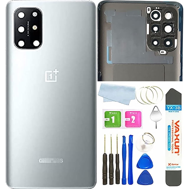 Reemplazo de tapa trasera de vidrio BSDTECH para OnePlus 8T Plata