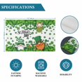 thumbnail image 6 of St. Patrick's Day Placemats Set of 12, Spring Green Gnomes Leaves Clovers Placemats for Dining Table, Place Mats for Kitchen Tabletop, Waterproof Wipeable Dining Table Mats Set, 6 of 9