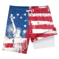 thumbnail image 4 of Gubotare Boys July 4th Swim Shorts Boys Swim Trunks Bathing Suit Quick Dry Swim Shorts Swimwear (Navy,Size 5-6 Years), 4 of 4
