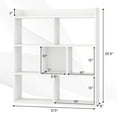 thumbnail image 3 of Costway 2 PCS 7-cube Bookcase Open Storage Shelf with Anti-tipping Kits for Living Room White, 3 of 8