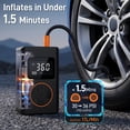 thumbnail image 3 of Tire Inflator Portable Air Compressor, Cordless Mini Bike Pump with Digital Display, 150 PSI Car Tire Air Pump with LED Light and Pressure Gauge for Auto, Motorcycles, Bikes, Balls, 3 of 10