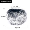 thumbnail image 3 of Sunmns - Funda para parabrisas peluda compatible con micrófono Yeti azul, 3 of 5