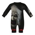 thumbnail image 6 of Terrifier Baby Romper Toddler Long Sleeve Bodysuit Soft Skin-Friendly Jumpsuit Outfit with Snap Crotch 9-12M, 6 of 8