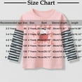 thumbnail image 3 of SERTG Unisex Kids Long Sleeve Tee Shirts Cute Basic Crewneck T-Shirts for Child/Child/Toddlers Long-Sleeve T-Shirts 2-10 Years(Pink#3,7 Years), 3 of 6