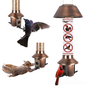Roamwild Squirrel Proof Wild Bird Feeder Green 3lbs Capacity