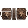 thumbnail image 6 of FOR U DESIGNS Bear Brown Pattern Bible Cover Quilted Protective Church Organizer Holder Bag Large Capacity Church Bag Bible Protective Christian Bible Accessories, 6 of 7