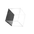 thumbnail image 2 of Bewildely Caja acrílica de 15x15x15cm, Base negra transparente, prevención de polvo, escaparate cuadrado firme equilibrado para modelo de coche, muñecas Almacenamiento y organización del hogar Bewildely HA011852-00, 2 of 6
