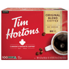 Tim Hortons Coffee Original Blend K-Cup Pods Medium Roast Canada's Best Coffee Kosher, 100-count New