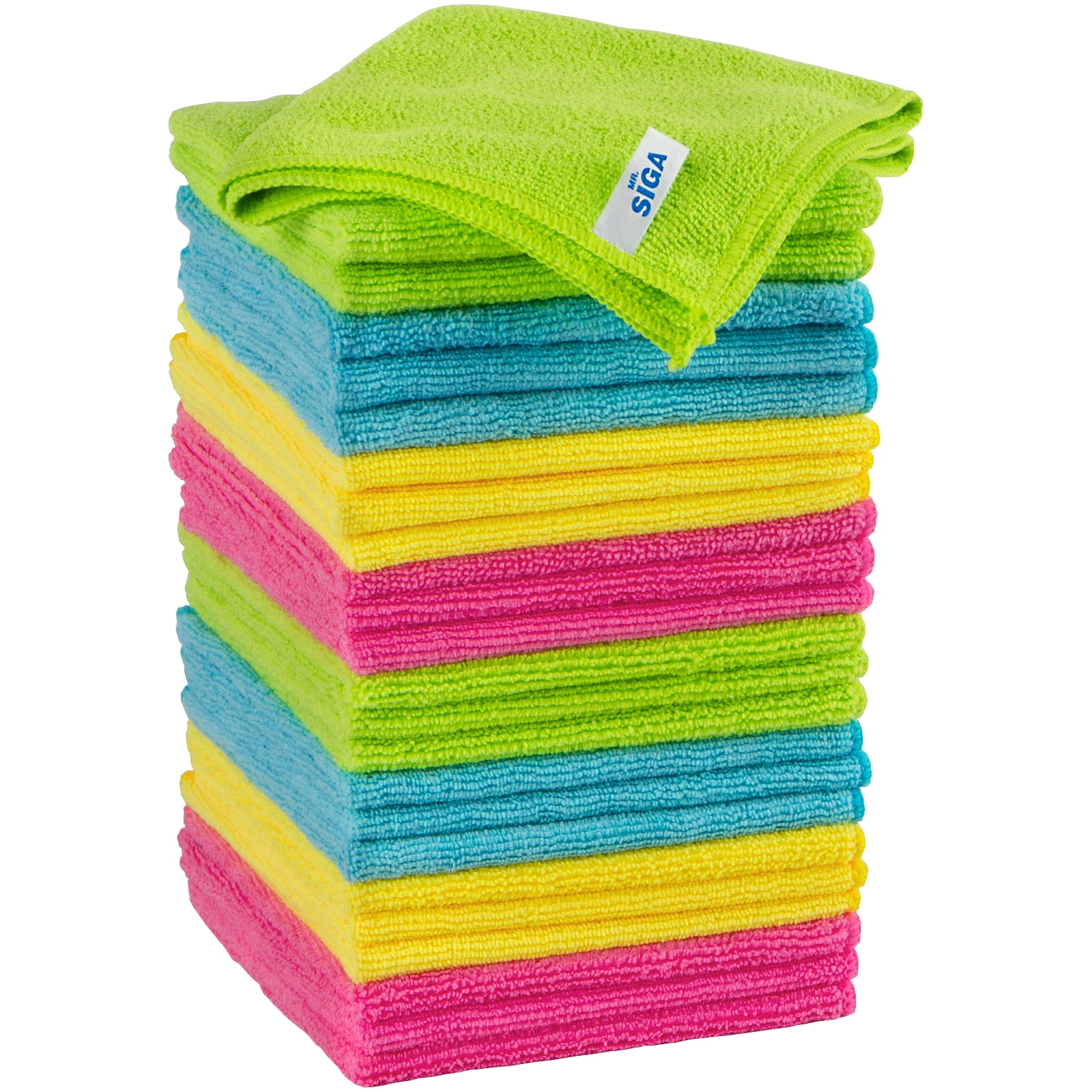 10 x 10 Super Bright Kitchen Cleaning Washing Up Super Absorbent Fabric Cloth UK 