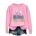 thumbnail image 3 of EGNMCR Easter T-Shirts Imprimés pour Femmes T-Shirts Graphiques pour Femmes Chemises pour Femmes T-Shirts à Col Rond pour Femmes Haut à Manches Longues Imprimé Easter Chandails T-Shirts pour Femmes, 3 of 4