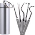 thumbnail image 3 of Tartar Remover Set Toothpick Tooth Cleaner With Box Keychain Hand Chisel Oral Gift, 3 of 4