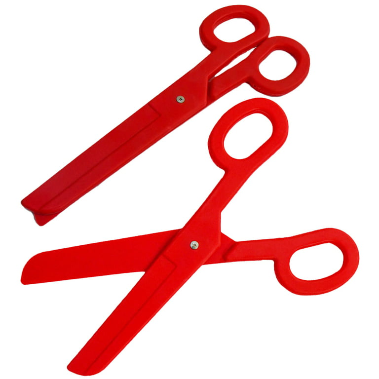 2Pcs Giant Scissors Prop Fake Scissors Props Halloween Plastic Big Scissors  Prop